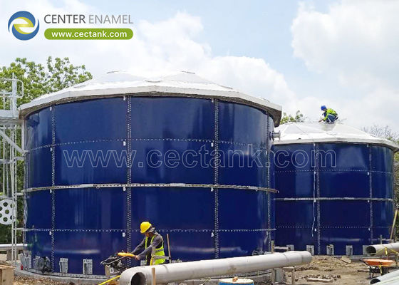 AWWA D103 ডিজাইন স্ট্যান্ডার্ডের সাথে সুন্দর চেহারা এবং সহজেই বিচ্ছিন্ন বর্জ্য জল সঞ্চয়কারী ট্যাঙ্ক