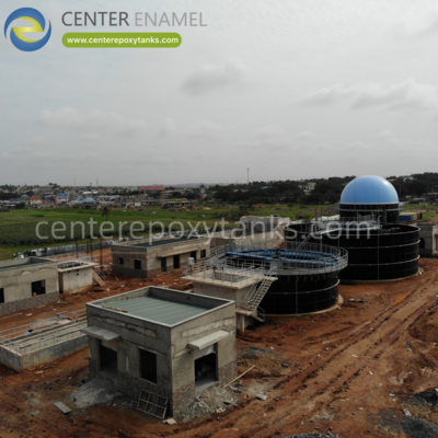 গ্যাস হোল্ডার বায়োগ্যাস স্টোরেজ ট্যাঙ্কের জন্য ডাবল মেমব্রেন ছাদ: বায়োগ্যাস স্টোরেজ ক্ষমতা সর্বাধিক করে।
