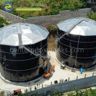 জলজ জীবনধারণের জন্য জল বিশুদ্ধতা বজায় রাখে এমন অ্যাকুয়াকালচার স্টোরেজ ট্যাঙ্কের জন্য অ্যালুমিনিয়াম জিওডেসিক গম্বুজ ছাদ