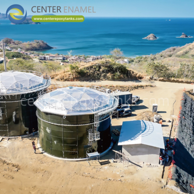 শিল্প বর্জ্য জল চিকিত্সা ট্যাংক জন্য অ্যালুমিনিয়াম গম্বুজ ছাদঃ গন্ধ ধারণ করে এবং বৃষ্টির জল প্রবেশ প্রতিরোধ করে