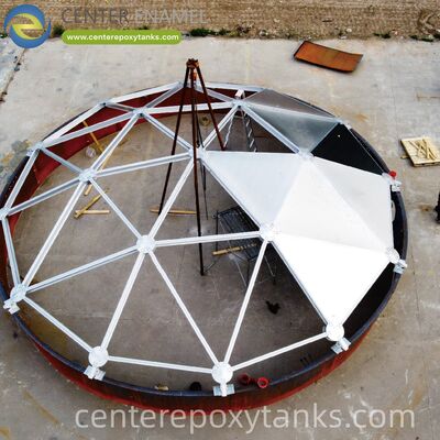 Aluminum Dome for Chemical Wastewater Storage Tanks: Offers a Corrosion-Resistant Roof that Contains Aggressive Chemical Vapors
