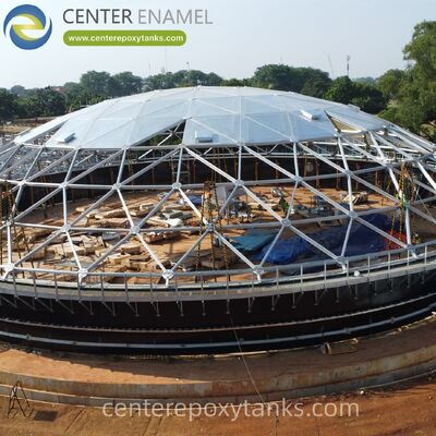 ঢালাই স্টেইনলেস স্টীল ডিজেল স্টোরেজ ট্যাংক জন্য অ্যালুমিনিয়াম গম্বুজ ছাদঃ জ্বালানী বাষ্পীভবন হ্রাস এবং জ্বালানী স্থিতিশীলতা সমঝোতা থেকে বৃষ্টির জল প্রতিরোধ করে