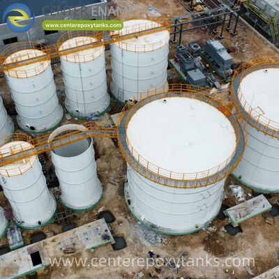 বায়োগ্যাস স্লারি ট্যাঙ্ক হিসাবে বোল্টড স্টিলের ট্যাঙ্কঃ হজম প্রক্রিয়াটির পুষ্টি সমৃদ্ধ উপ-পণ্যের জন্য নিরাপদ সঞ্চয়স্থান।